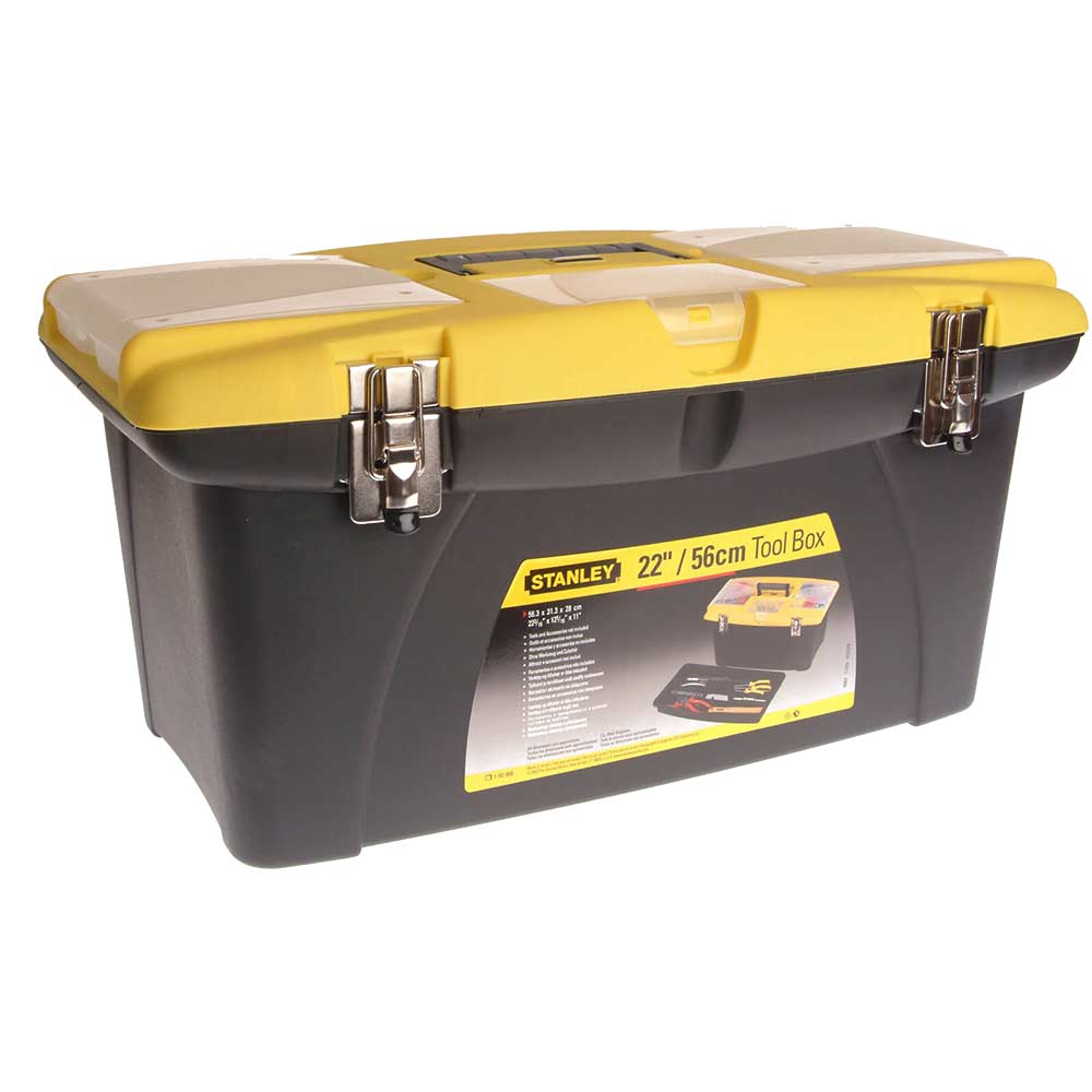 Stanley Jumbo Toolbox + Black & Yellow Tray 550mm / 22"