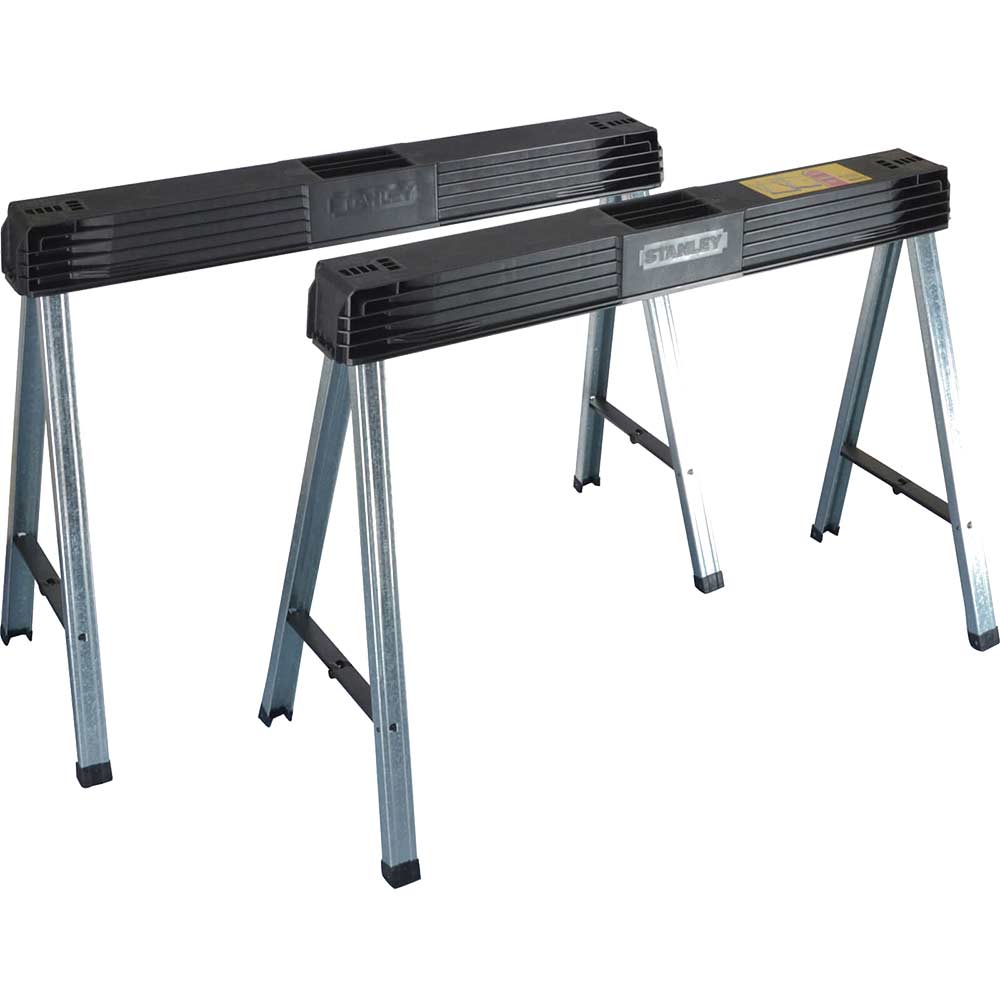 Stanley Folding Metal Leg Saw Horse Pack of 2