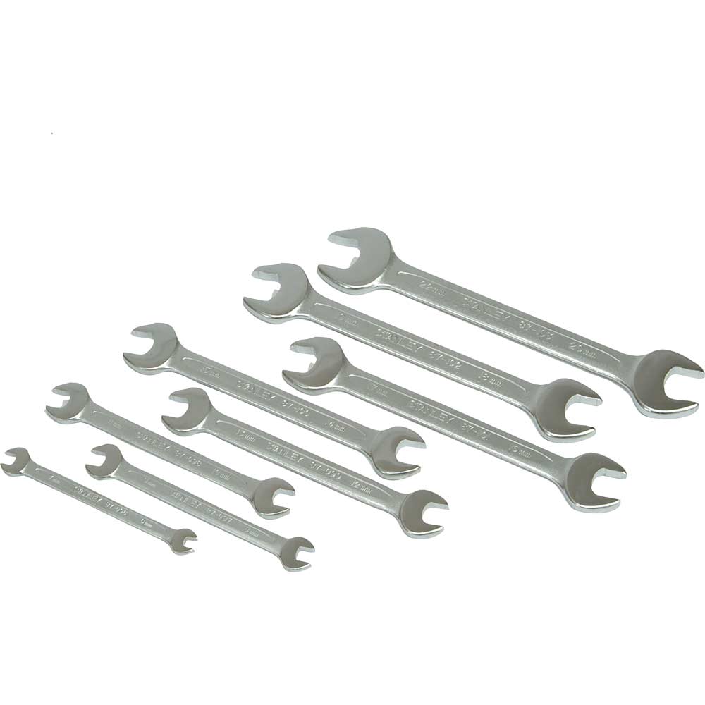 Image of Stanley Open End Spanner Set 8 Pc Metric