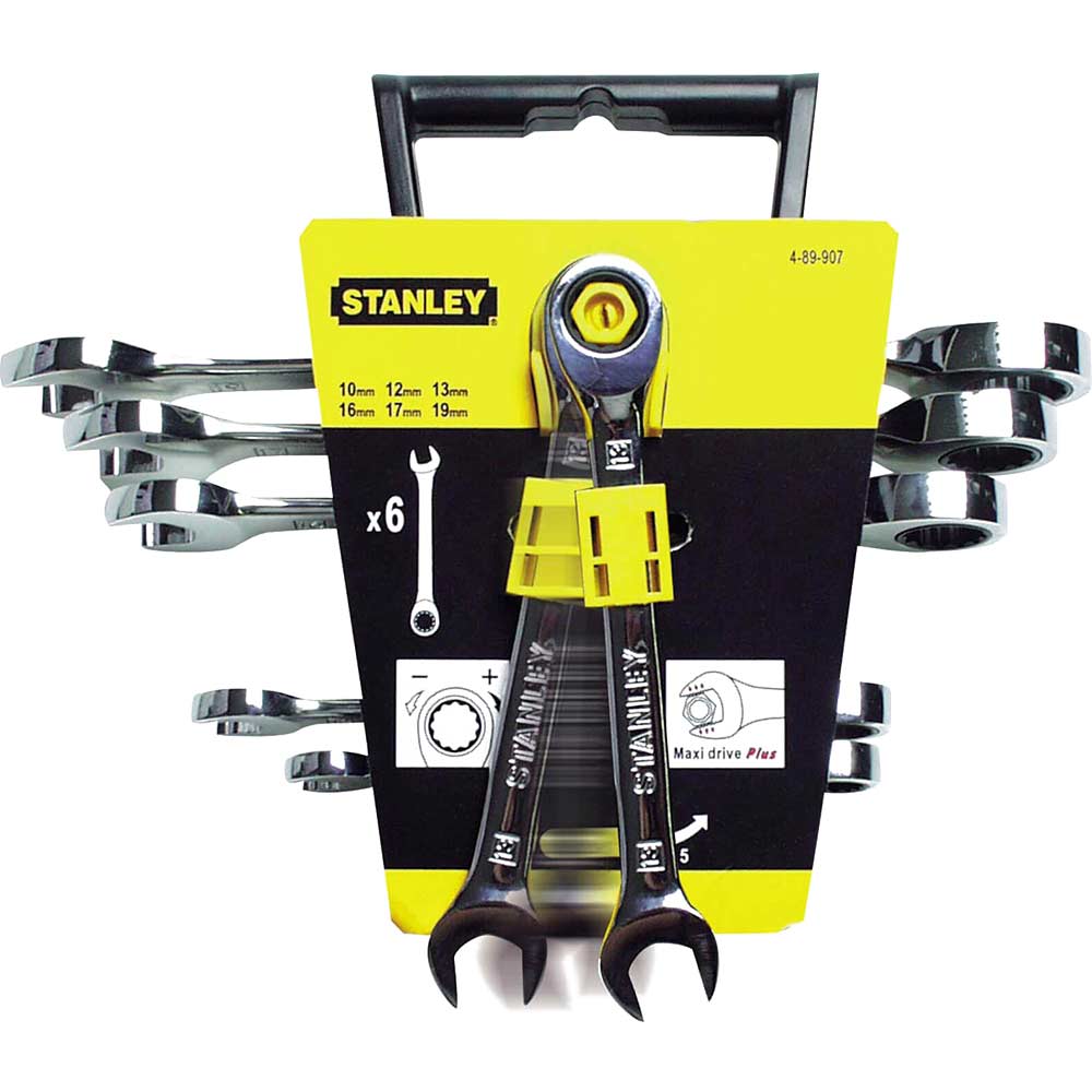 Image of Stanley Ratcheting Wrench Set 6Pc 4 89 907