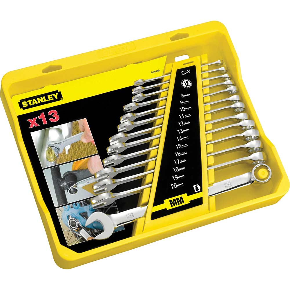 Stanley 13 Piece FatMax Combination Spanner Set Metric
