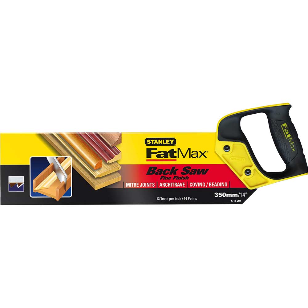 Image of Stanley FatMax Tenon Back Saw 350mm / 14&quot; 13tpi