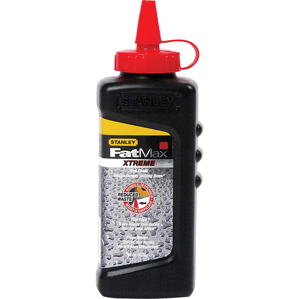 Stanley FatMax XTREME Square Bottle Chalk Refill Red