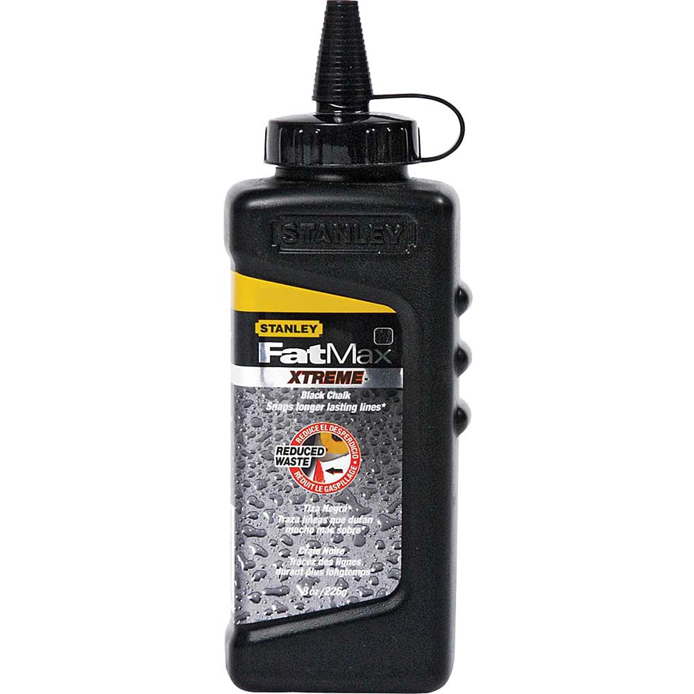 Stanley FatMax XTREME Square Bottle Chalk Refill Black