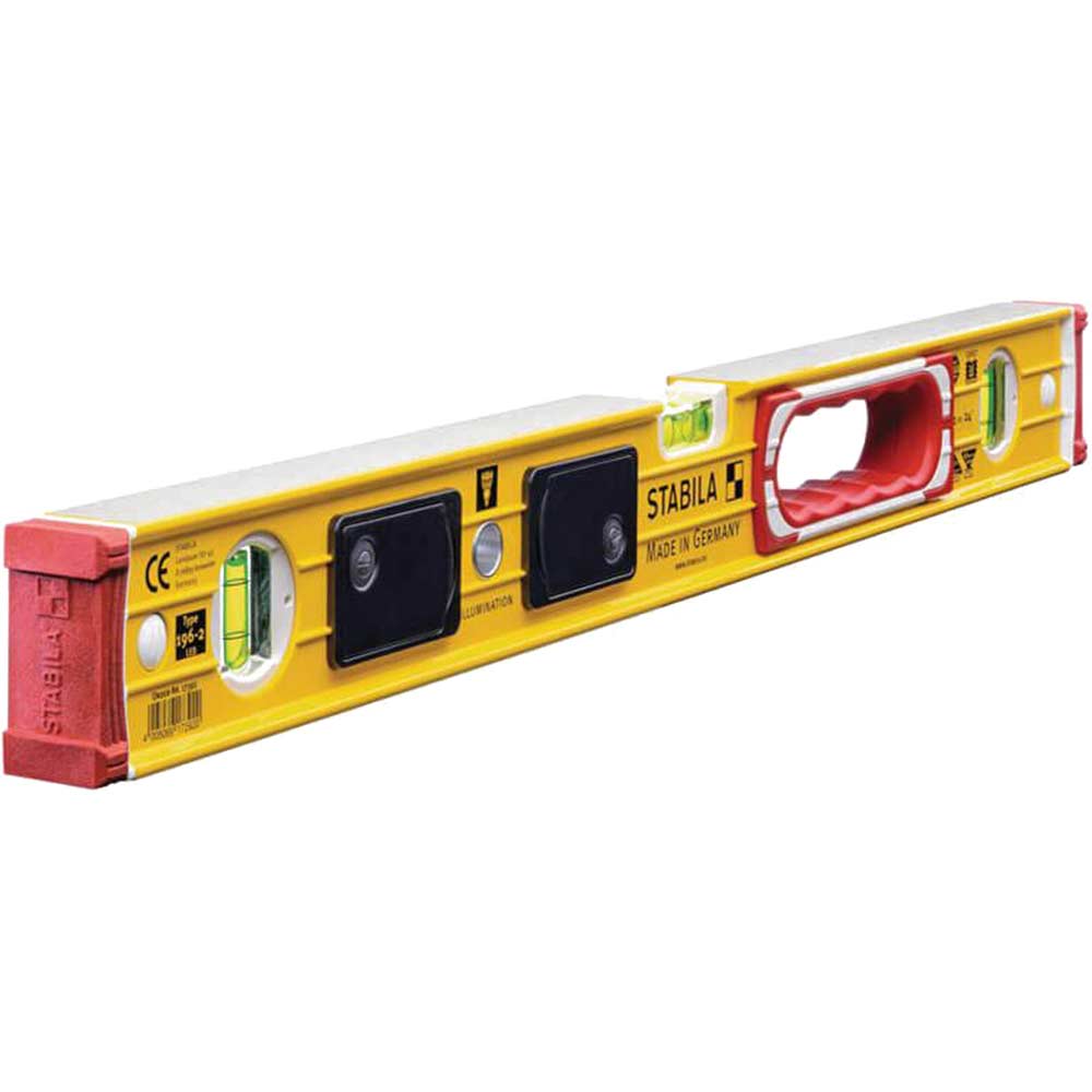 Stabila 196-2 Illuminated 3 Vial Spirit Level 60cm / 24"