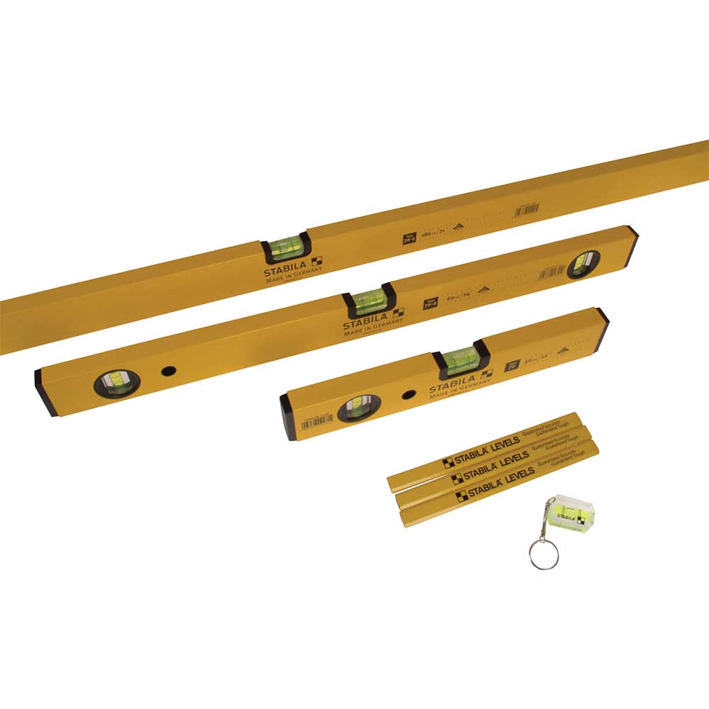 Image of Stabila 70-2 5 Piece Combi Spirit Level Pack