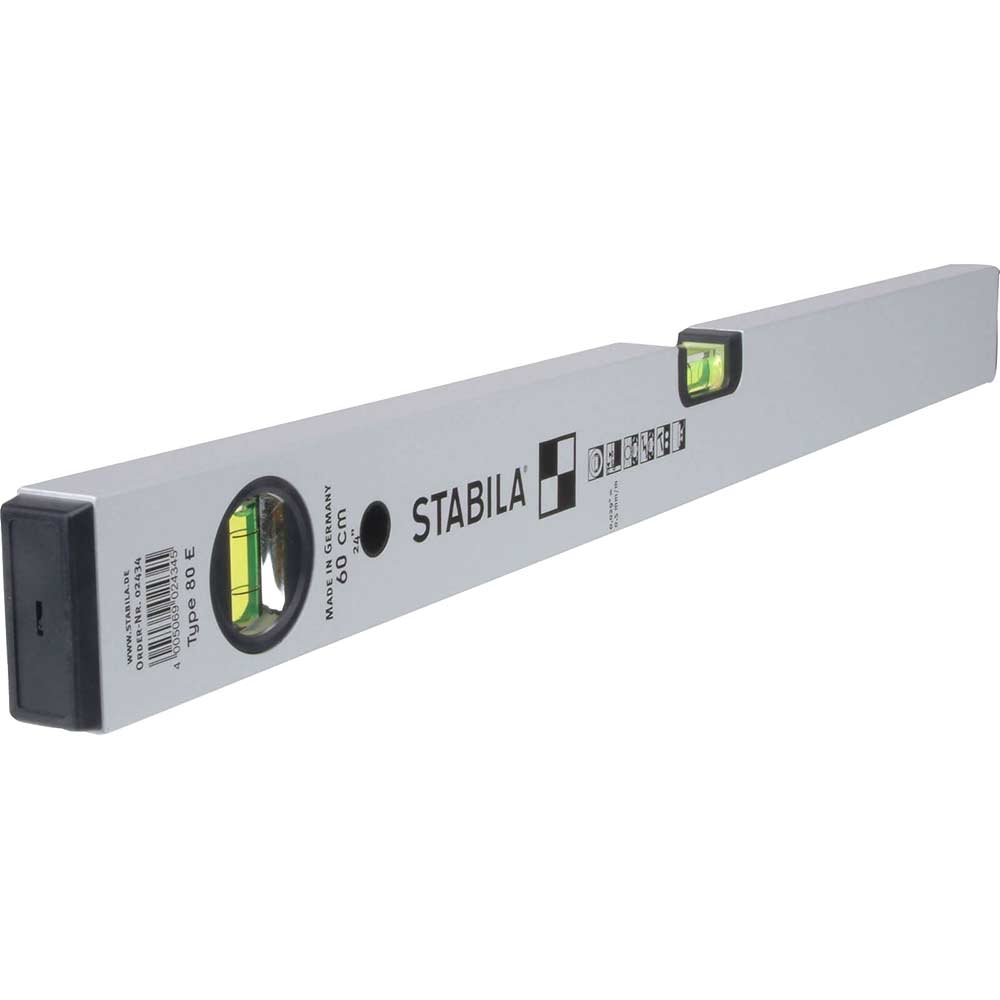 Image of Stabila 80E Single Plumb 2 Vial Spirit Level 100cm / 40&quot;