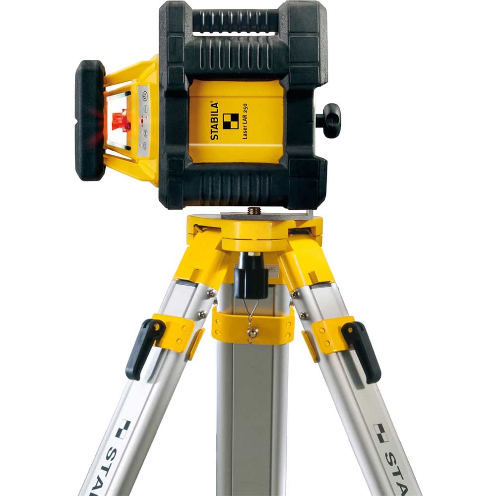 Image of Stabila LAR250 Self Levelling Auto Rotation Laser Level + Tripod + Levelling Rod