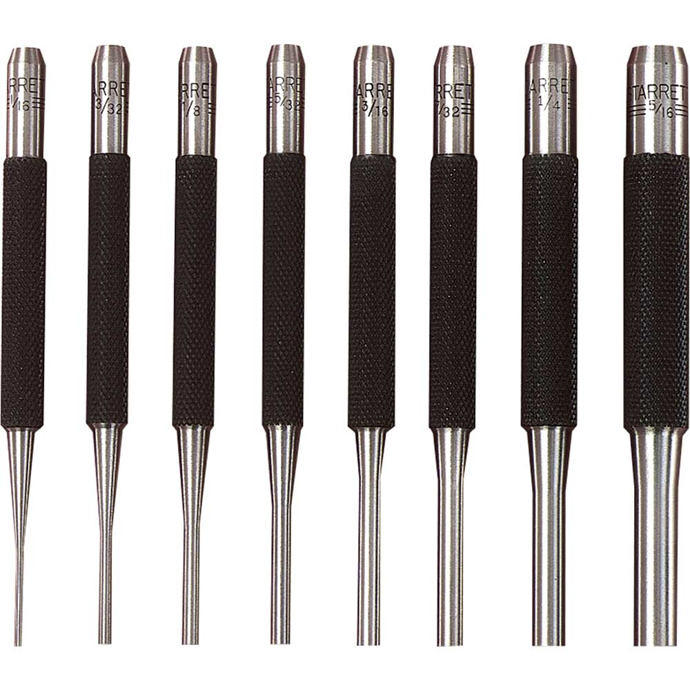Starrett S565 Piece Pin Punch Set 8 Piece