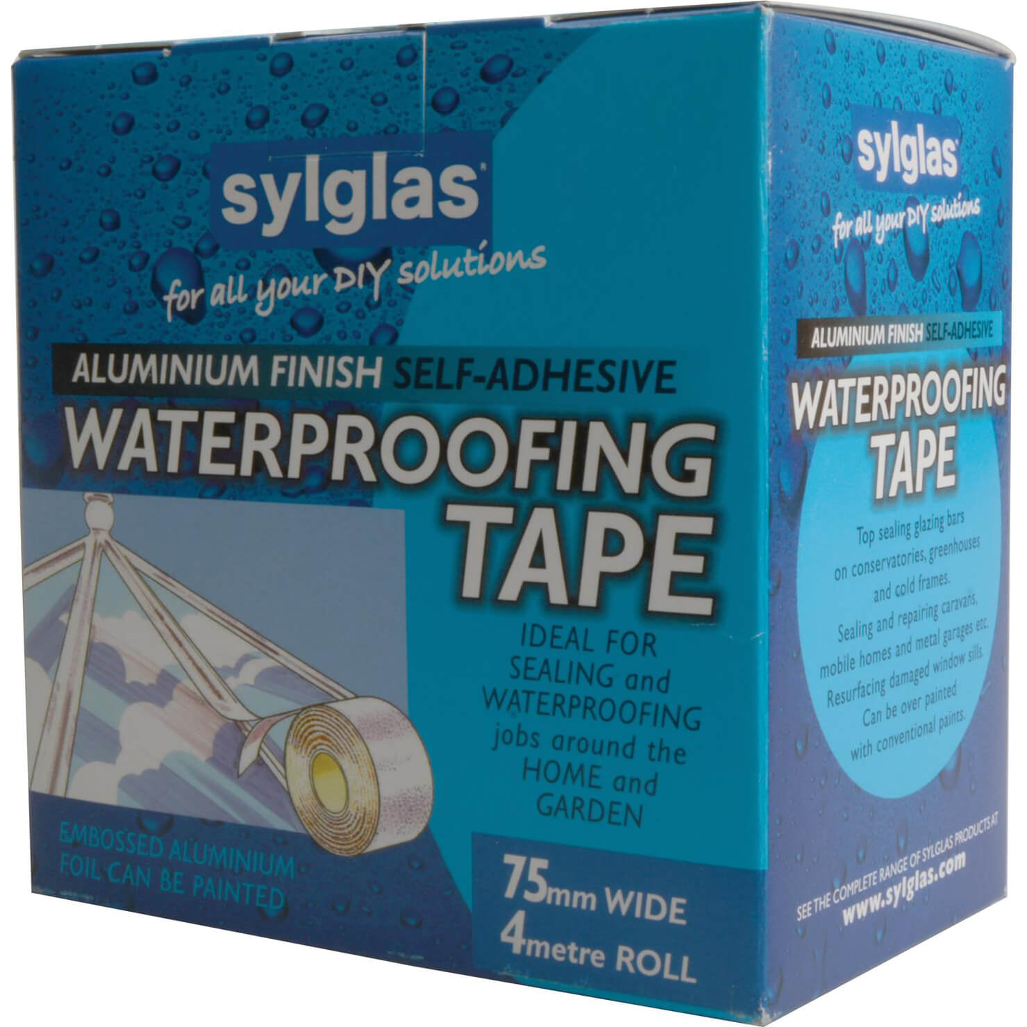 Sylglas Aluminium Tape 50mm x 4m Roll