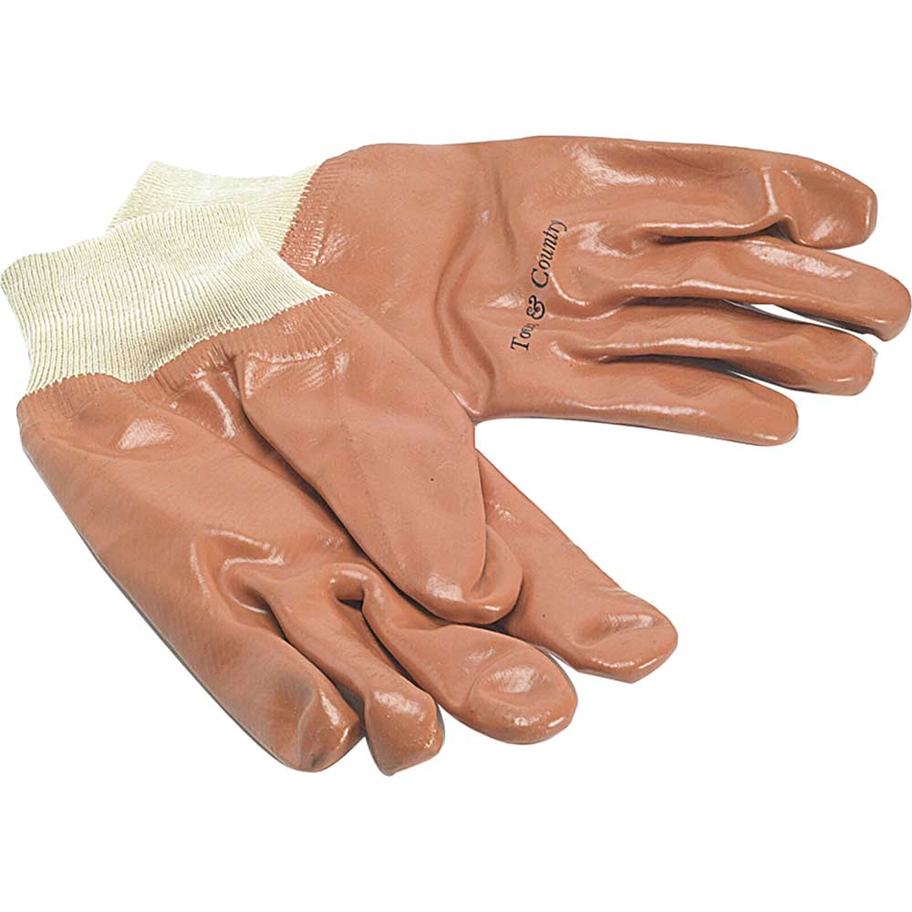 Town & Country Tgl402 Mens Pvc Knit Wrist Gloves