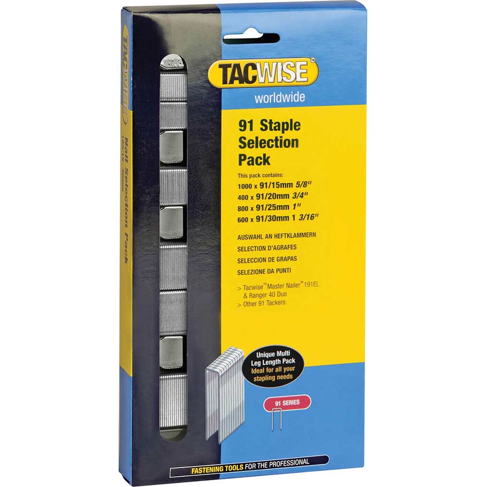 Image of Tacwise 91 Staple Selection Pack
