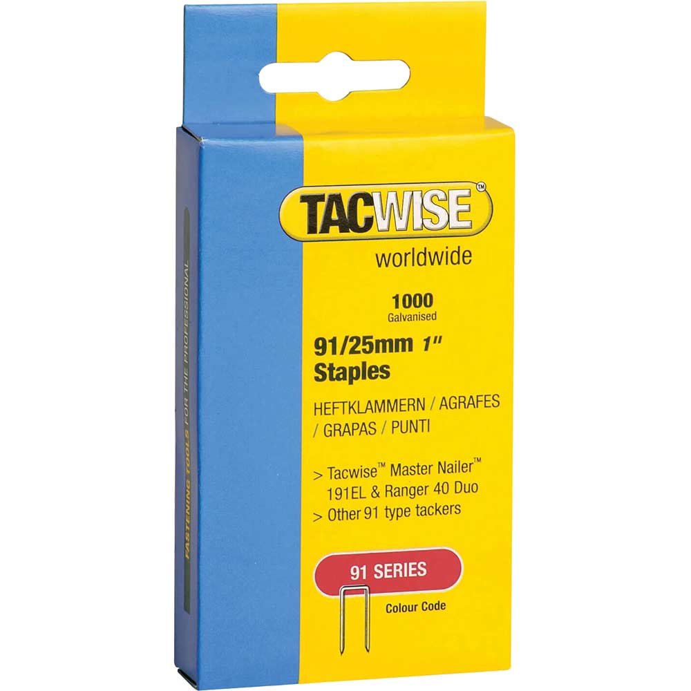Tacwise 91/25mm Staples Pack of 1000