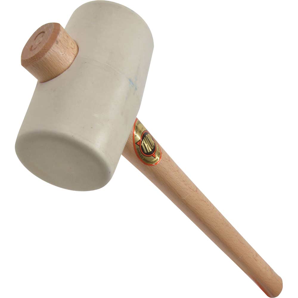 Image of Thor 954W White Rubber Mallet 3 In
