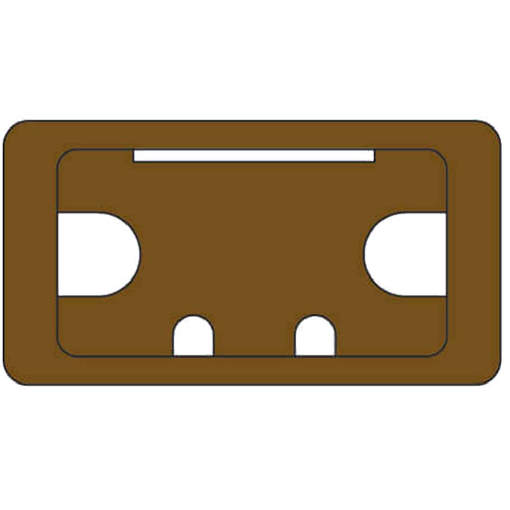 Image of Trend Cable Tidy Insert 105X55 Brown 3 Of (Cable Tidy / Inserts)