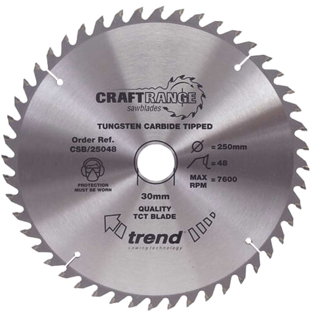 Trend Craft Saw Blade 250mm x 48T x 30mm (Saw Blades / Circular Saw Blade 250mm)