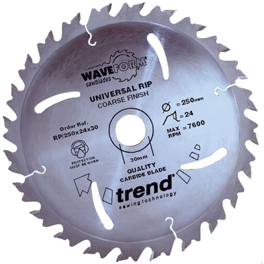 Trend Saw Blade Rip 250mmx24Tx30mm (Saw Blades / Circular Saw Blade 250mm)