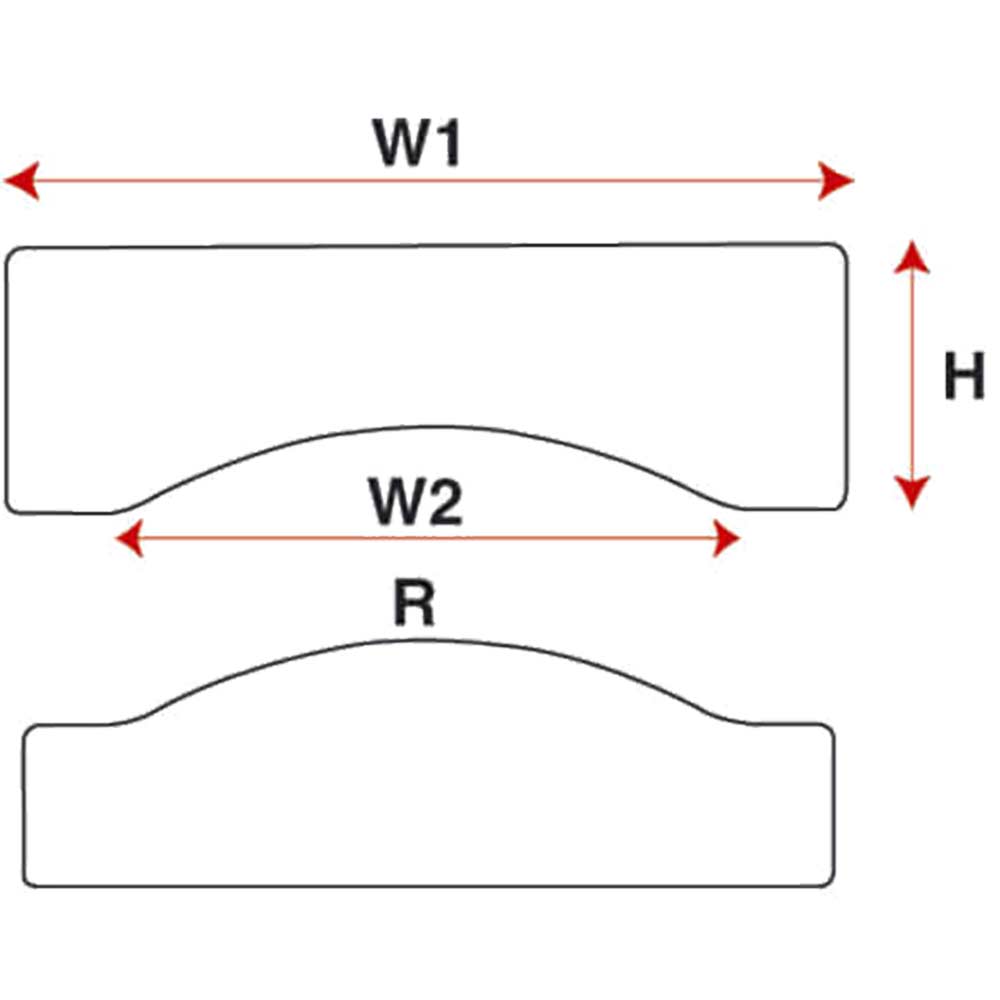 Image of Trend Template Panel Door Set Rad 183mm (Templates For Routing / Raised Panel Door Templates)