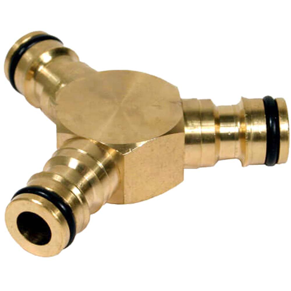 1/2&quot Bsp Brass Hose Pipe 3 Way Accessory Connector