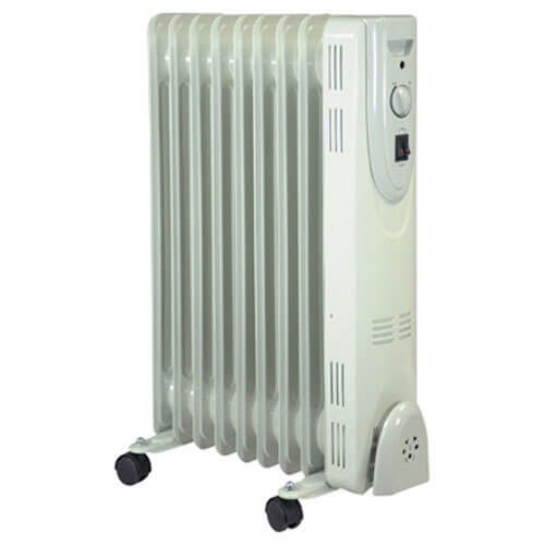 Prem I Air Electric Oil Filled Radiator with Thermostat 2000w 240v