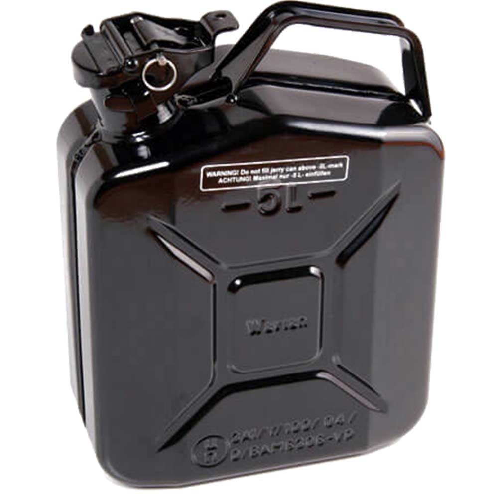 High Quality Metal Jerry Can Black 5 Litre