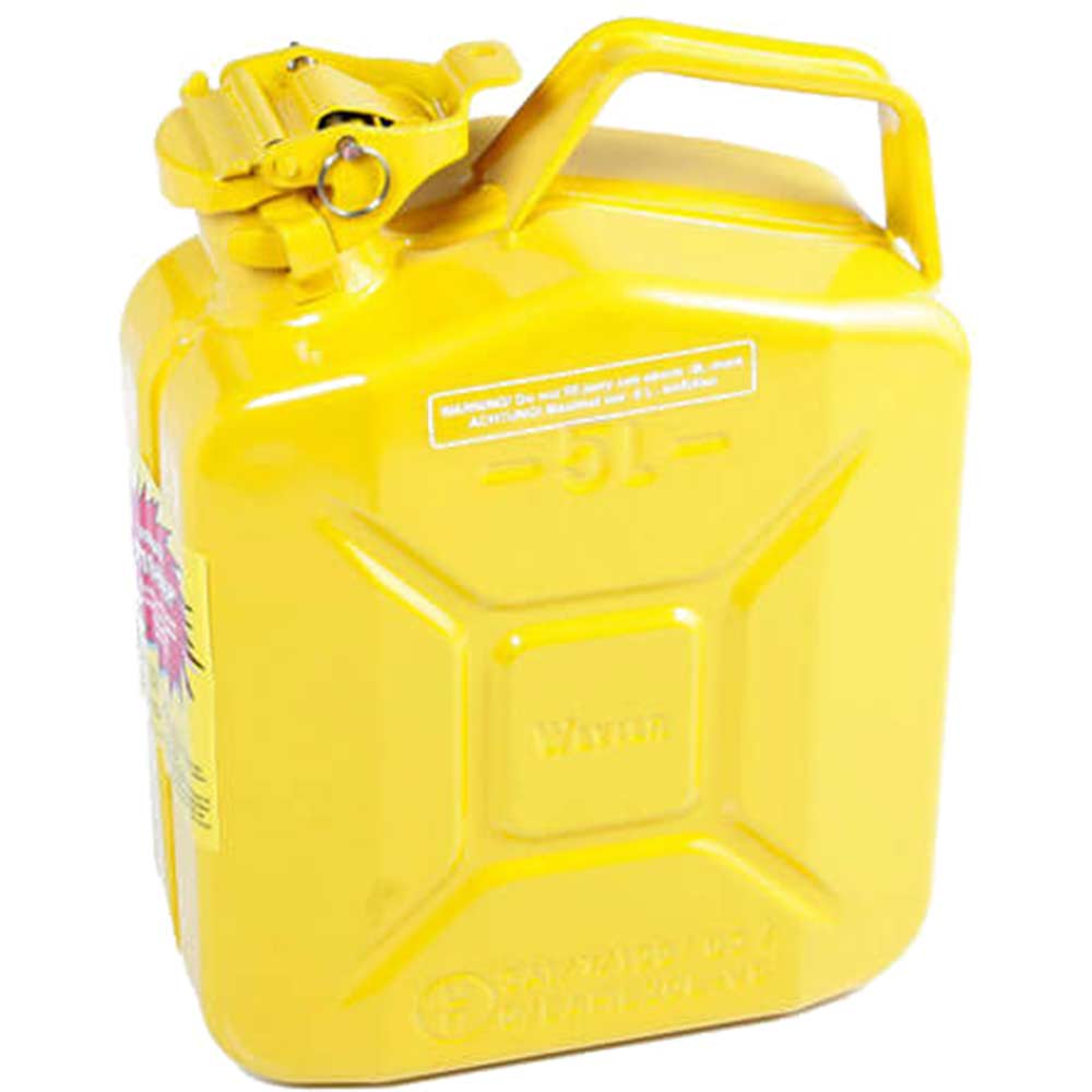 High Quality Explosion Safe Metal Jerry Can Yellow 5 Litre