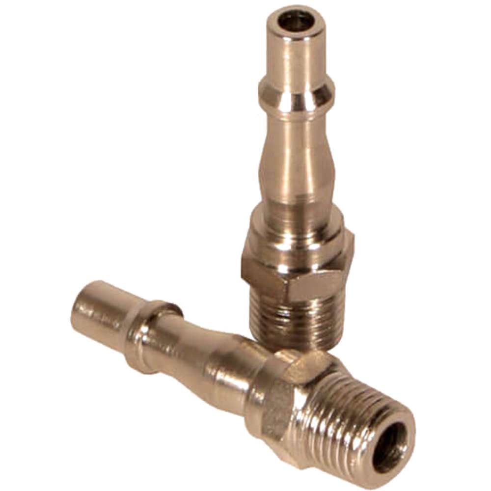 12ampquot BSPT Male Air Hose Plug Type 19 Pack of 2