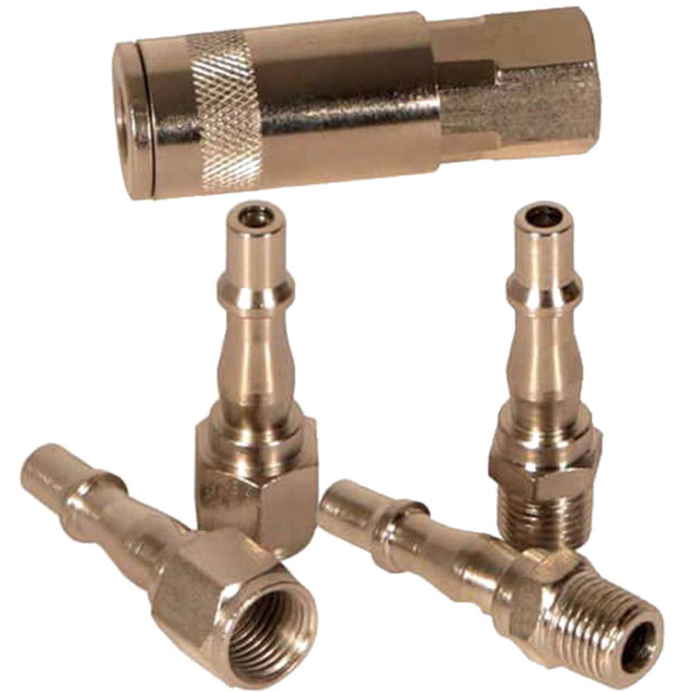 Image of 1/4&quot; BSP Standard Air Line FeMale Coupling 5 Piece Set