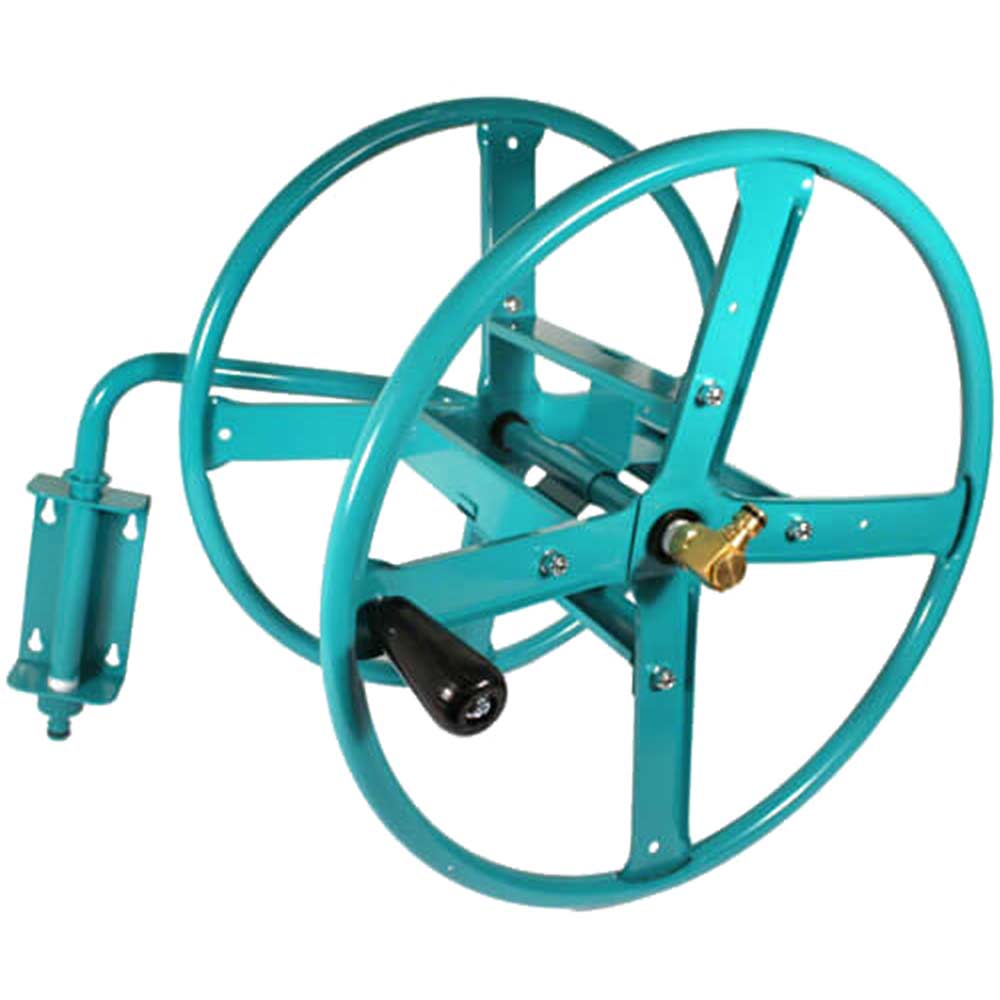 75 Metre Empty Wall Mounted Metal Hose Reel