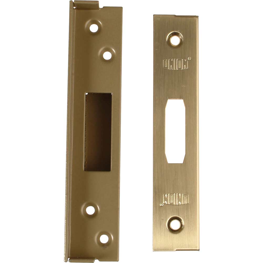 Union Locks Strongbolt 2100 Mortice Deadlock Rebate Kit 26mm Polished Brass