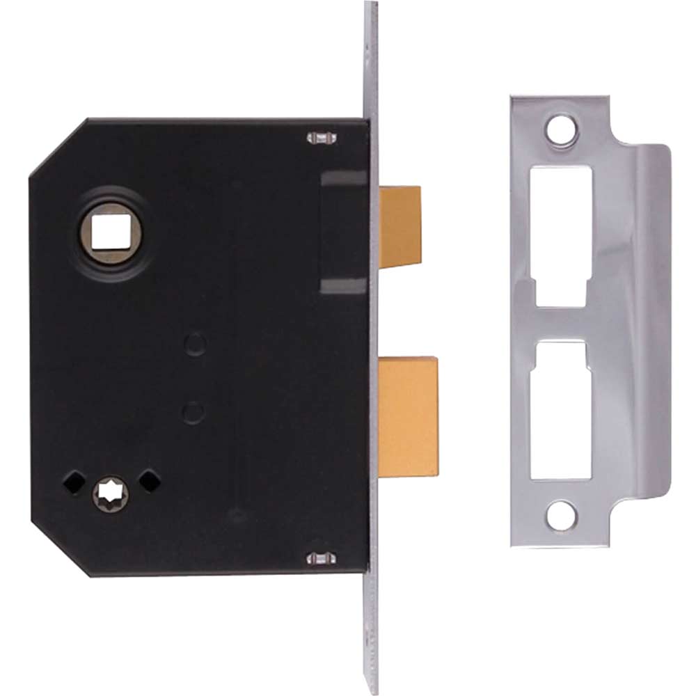 Union Locks 2294 Mortice Bathroom Lock Polished Brass 63mm / 2.5"