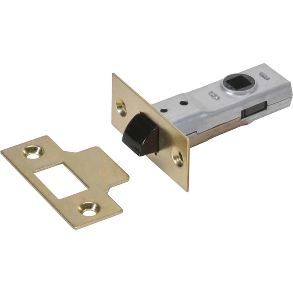 Union J2600 Essentials Polished Brass Tubular Mortice Latch 65mm / 2.5"