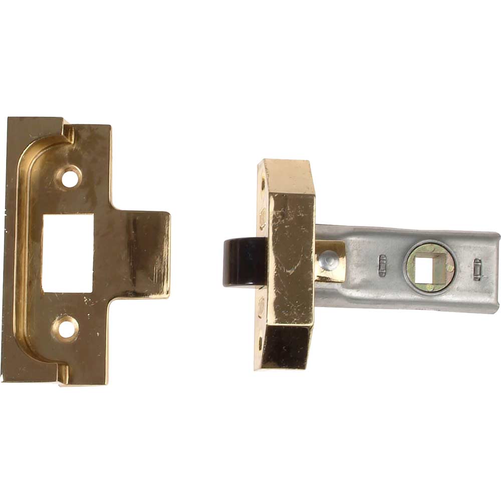 Union Locks Rebated Tubular Mortice Latch 2650 Electro Brass 63mm / 2.5"
