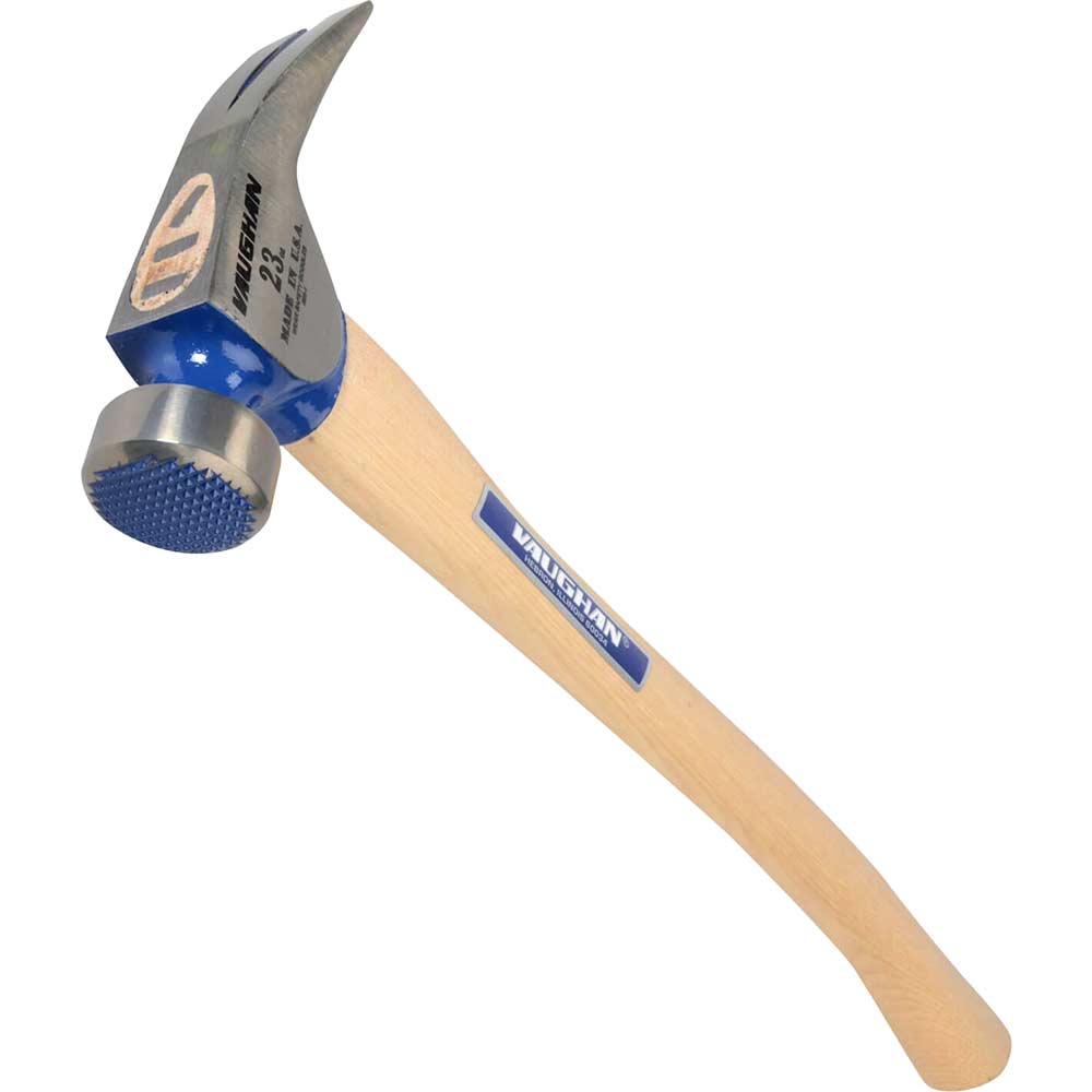 Image of Vaughan CF1HC California Framing Hammer with Milled Face & Curved Hickory Handle 650g / 23oz