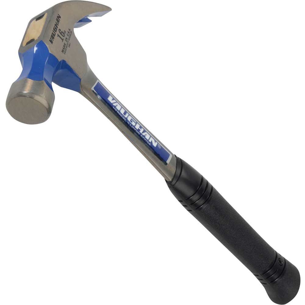 Vaughan R16 Curved Claw Steel Nail Hammer with Smooth Face 450g / 16oz