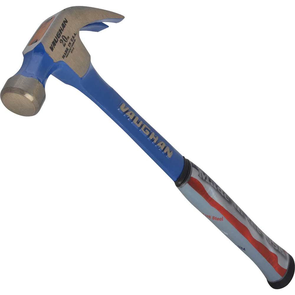Image of Vaughan R20 Curved Claw Steel Nail Hammer with Smooth Face 570g / 20oz