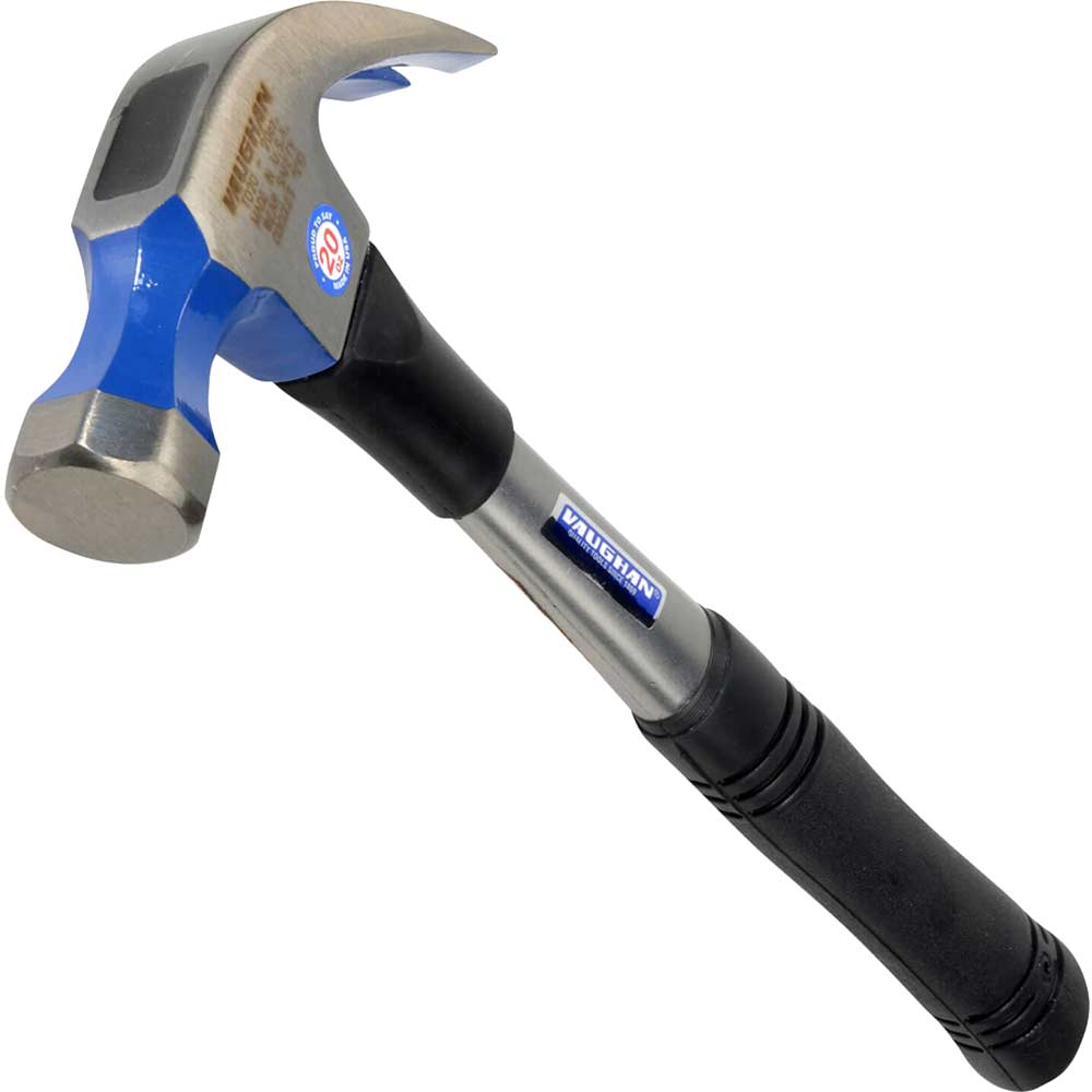Image of Vaughan TO20 Curved Claw Nail Hammer with Plain Face 570g / 20oz