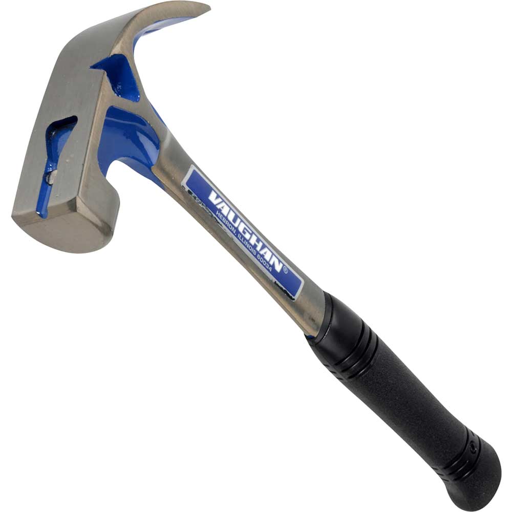 Image of Vaughan V4 Curved Claw Steel Nail Hammer with Plain Face 540g / 19oz & FREE T Shirt