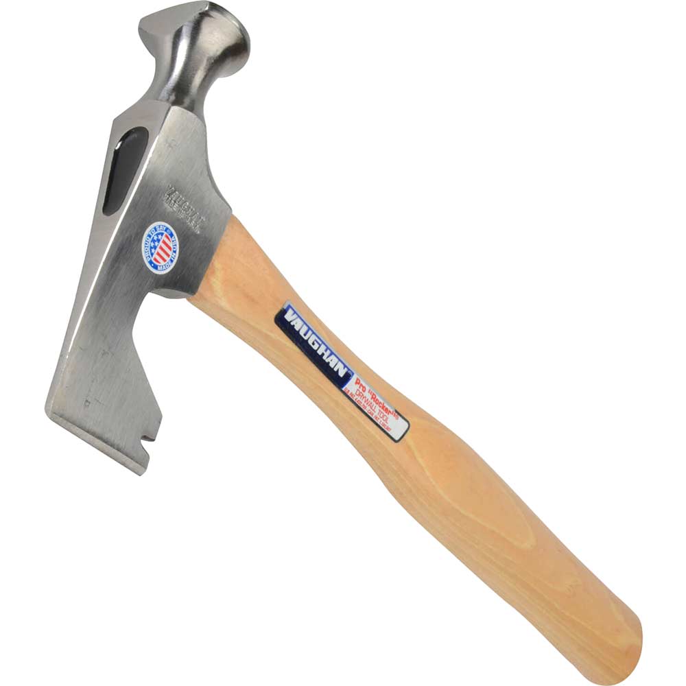Image of Vaughan WBS Pro Drywall Hammer & Hatchet with Short Hickory Handle 340g / 12oz