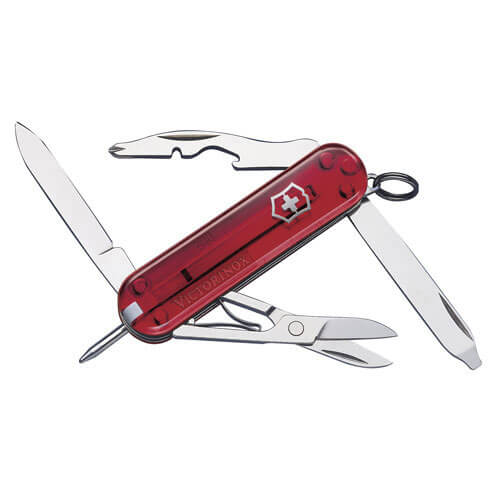 Victorinox Manager Translucent Red Swiss Army Knife 10 Functions 06365T