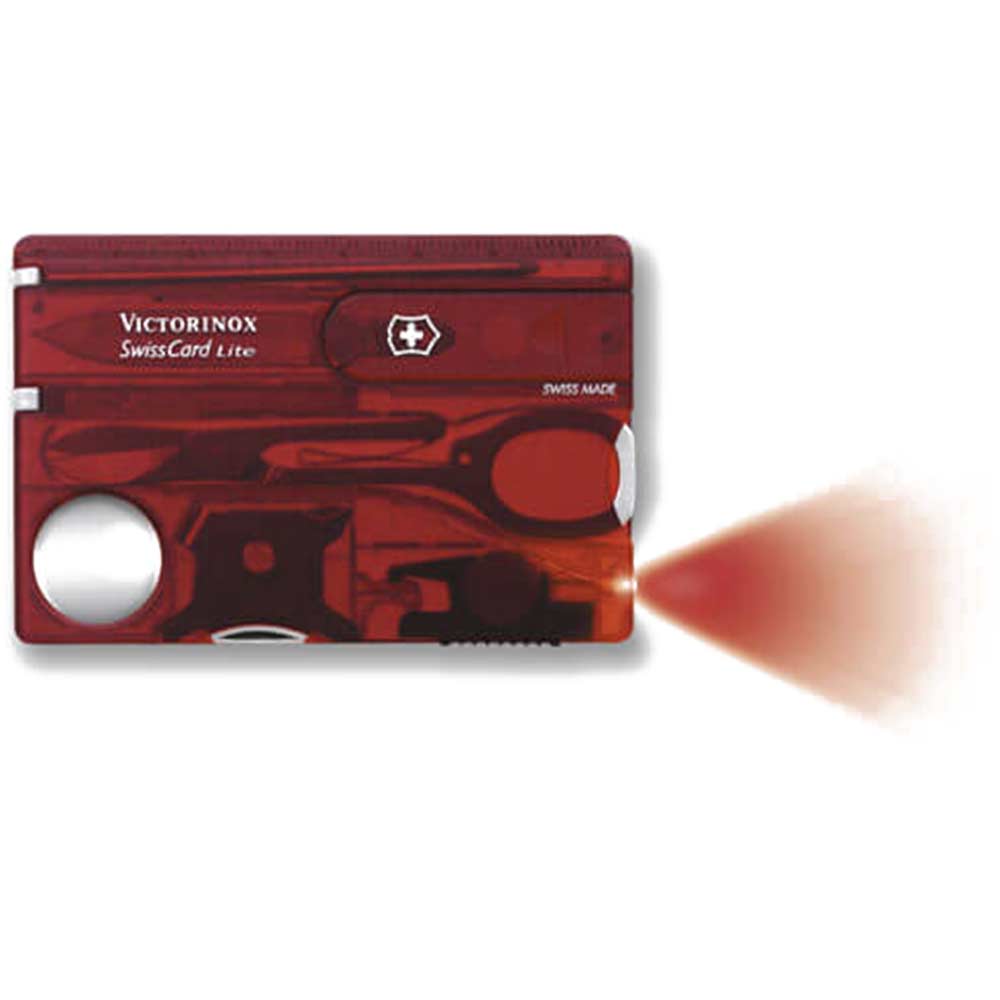 Image of Victorinox Swiss Card Lite Red + Light 13 Functions 07300T