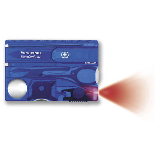 Victorinox Swiss Card Lite Blue + Light 13 Functions 07322T2