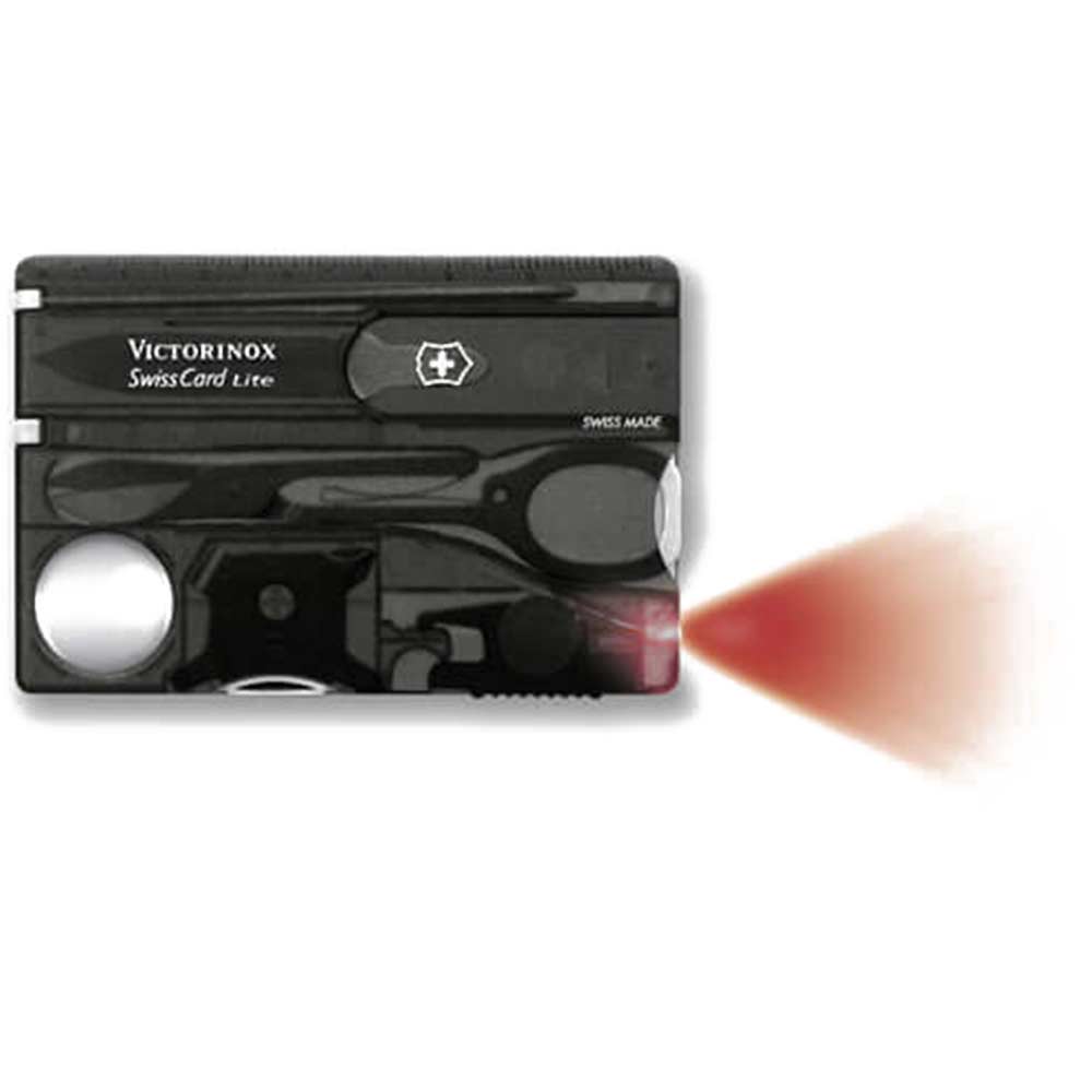 Image of Victorinox Swiss Card Lite Onyx + Light 13 Functions 07333T3