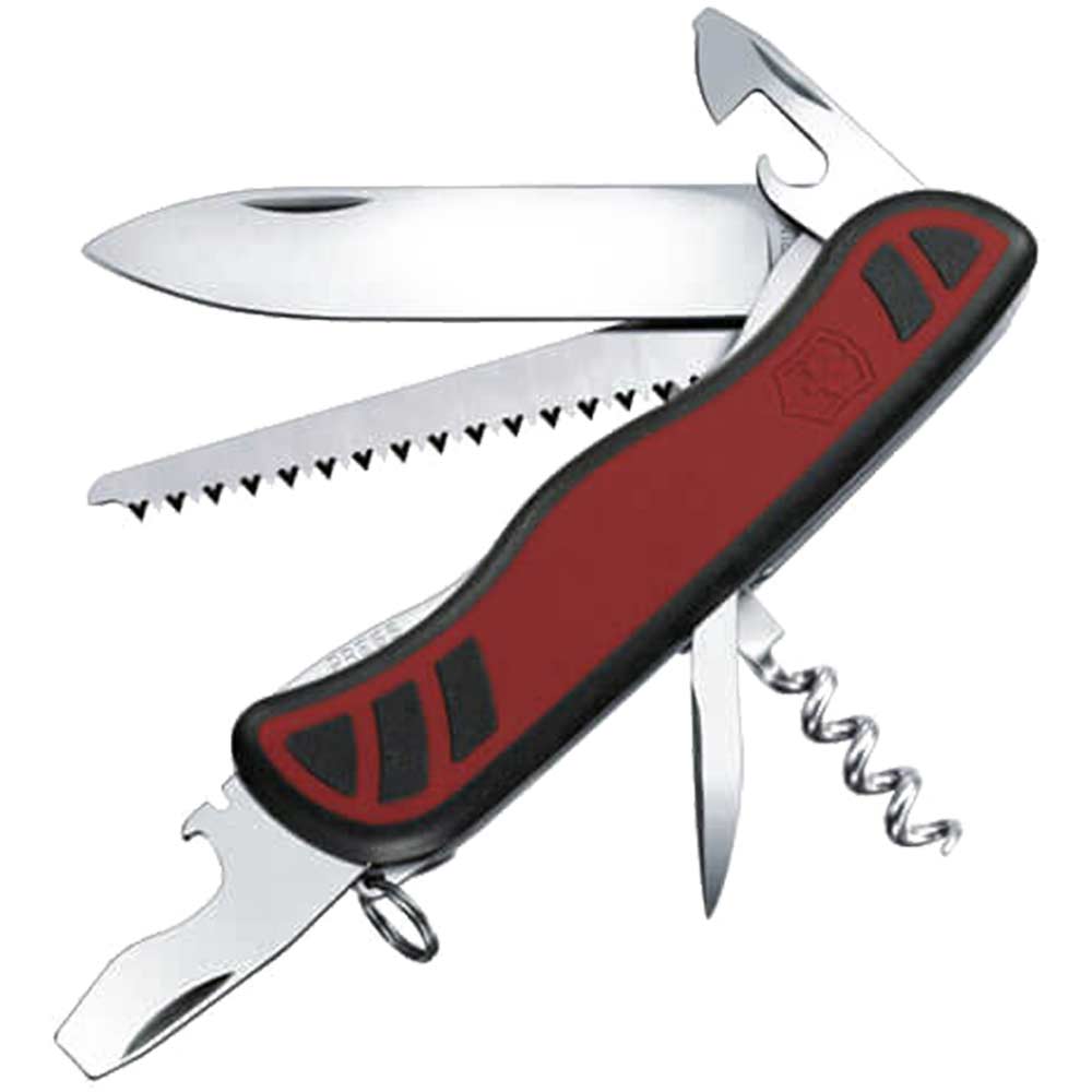 Image of Victorinox Forester Red / Black Dual Density Lock Blade Swiss Army Knife 10 Functions
