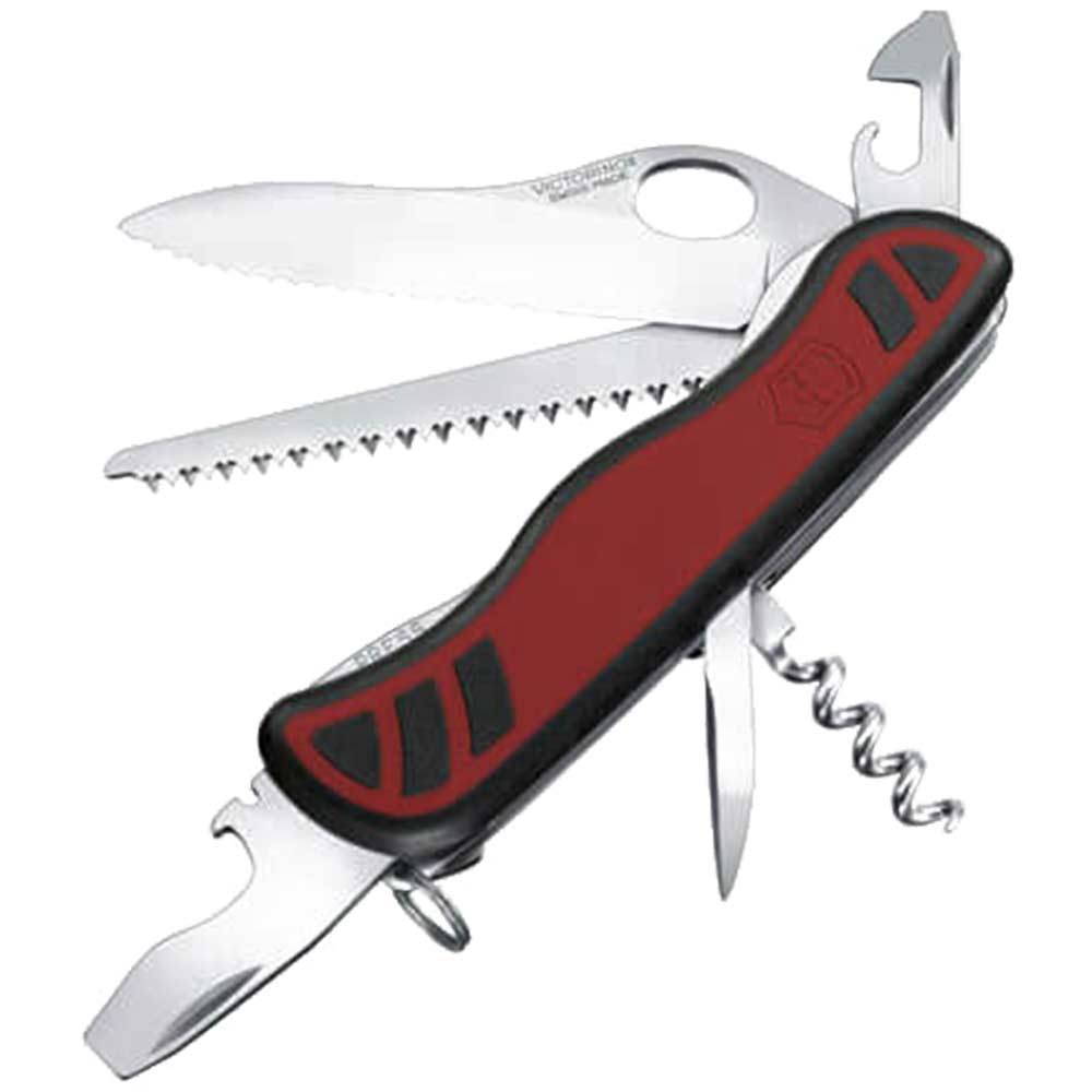 Victorinox Forester One Hand Red / Black Dual Density Lock Blade Swiss Army Knife 10 Functions