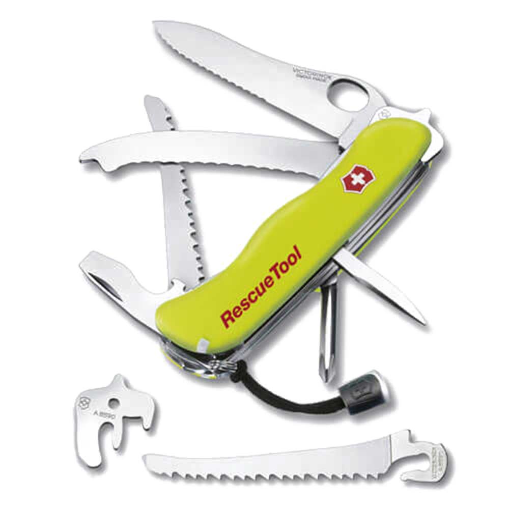 Victorinox Rescue Yellow Lock Blade Swiss Army Knife 16 Functions