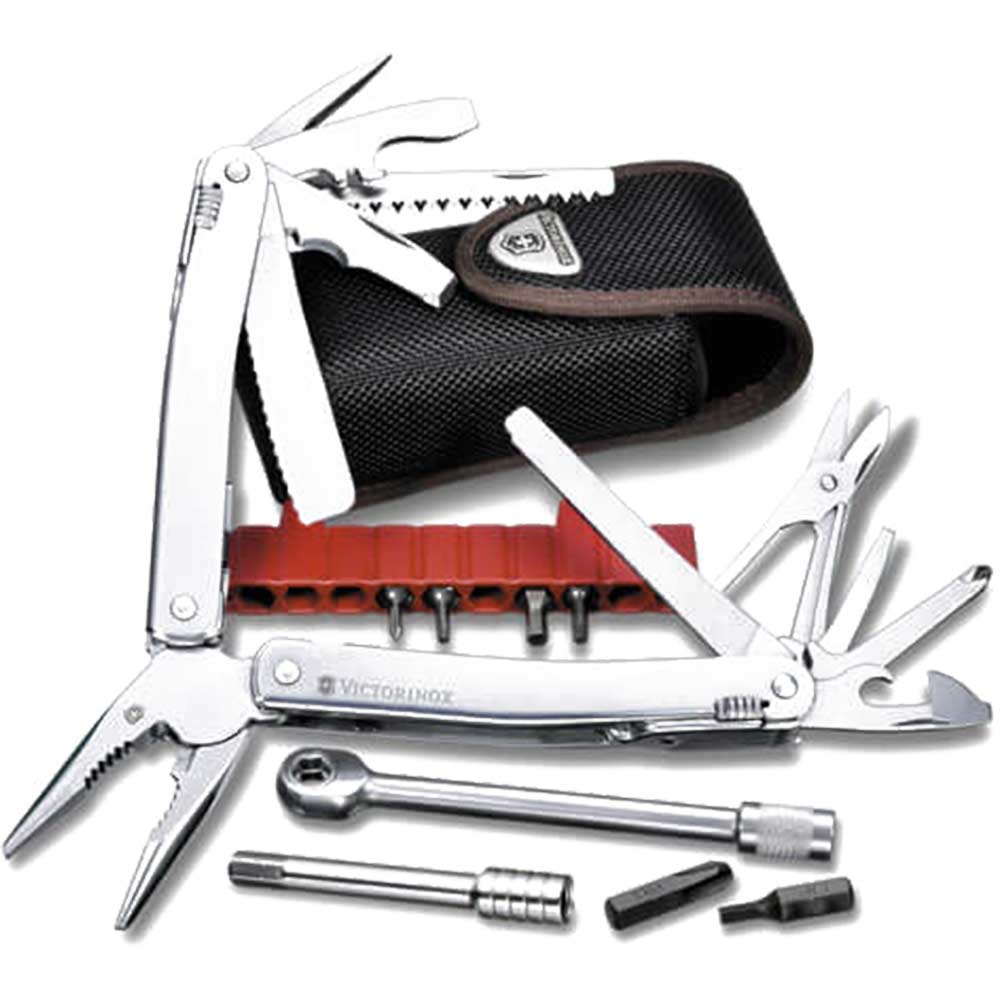 Image of Victorinox Swiss Multi Tool Spirit Plus R + Leather Pouch 39 Functions 30239L