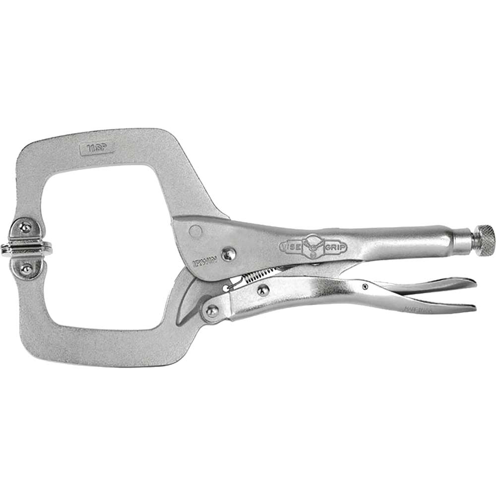 Image of Visegrip 11Sp Locking C Clamp 11&quot; - Swivel Pad