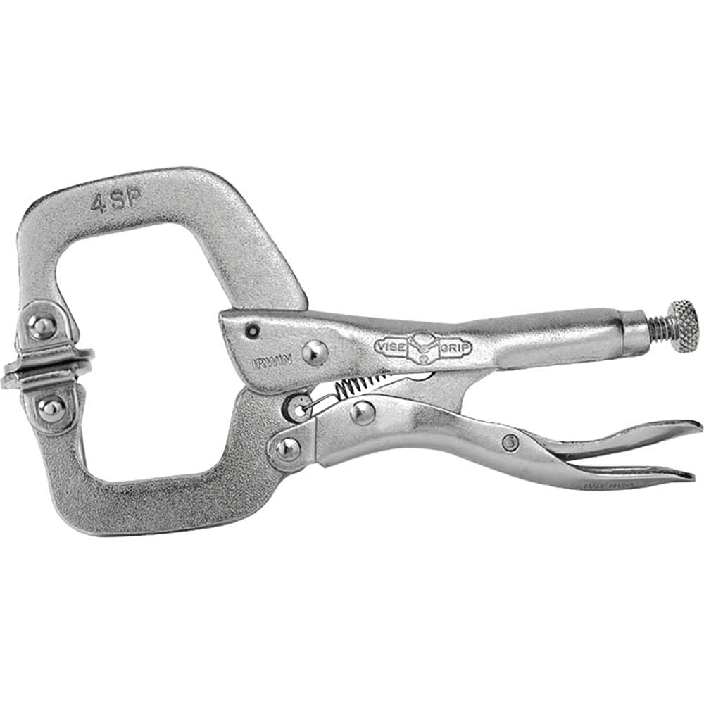 Image of Visegrip 4Sp Locking C Clamp 4&quot; - Swivel Pad