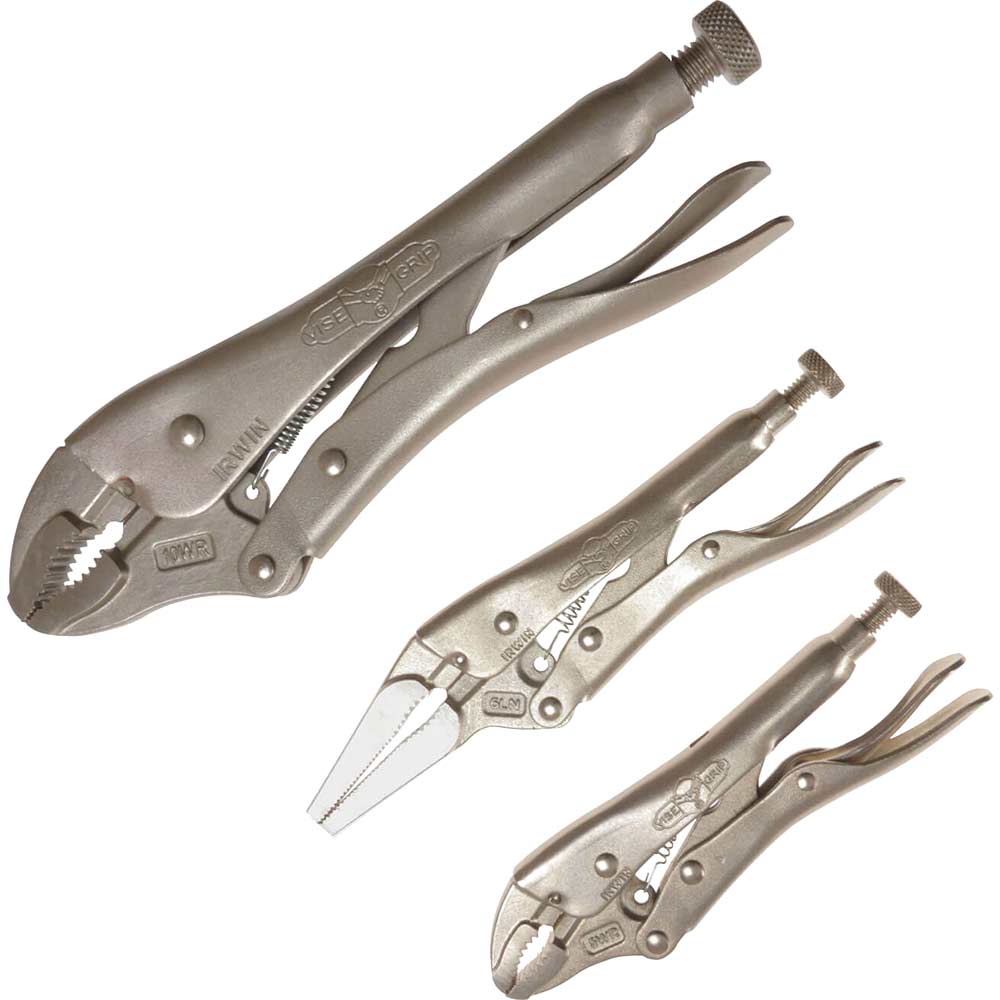 Image of Visegrip Irwin 3 Piece Locking Plier Set